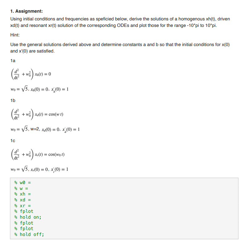 use-matlab-1-assignment-using-initial-conditions-chegg