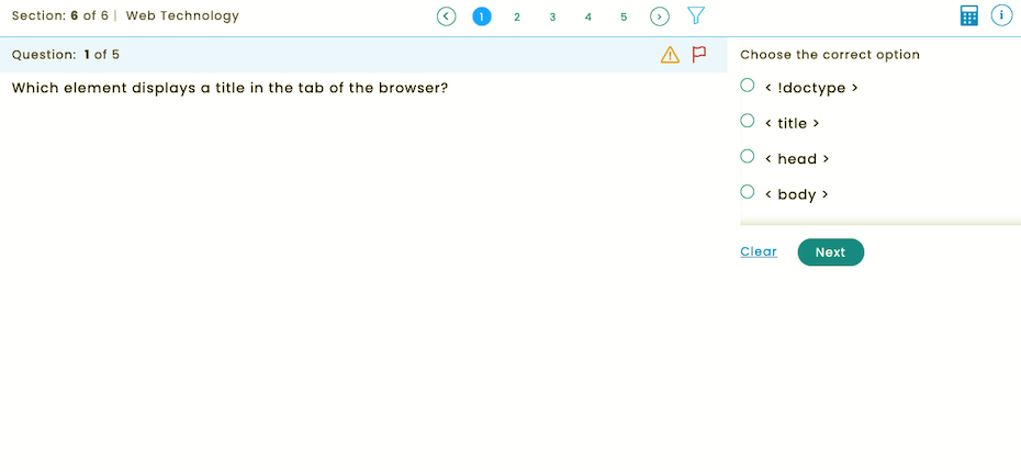 Solved Question: 1 of 5 P Choose the correct option Which | Chegg.com