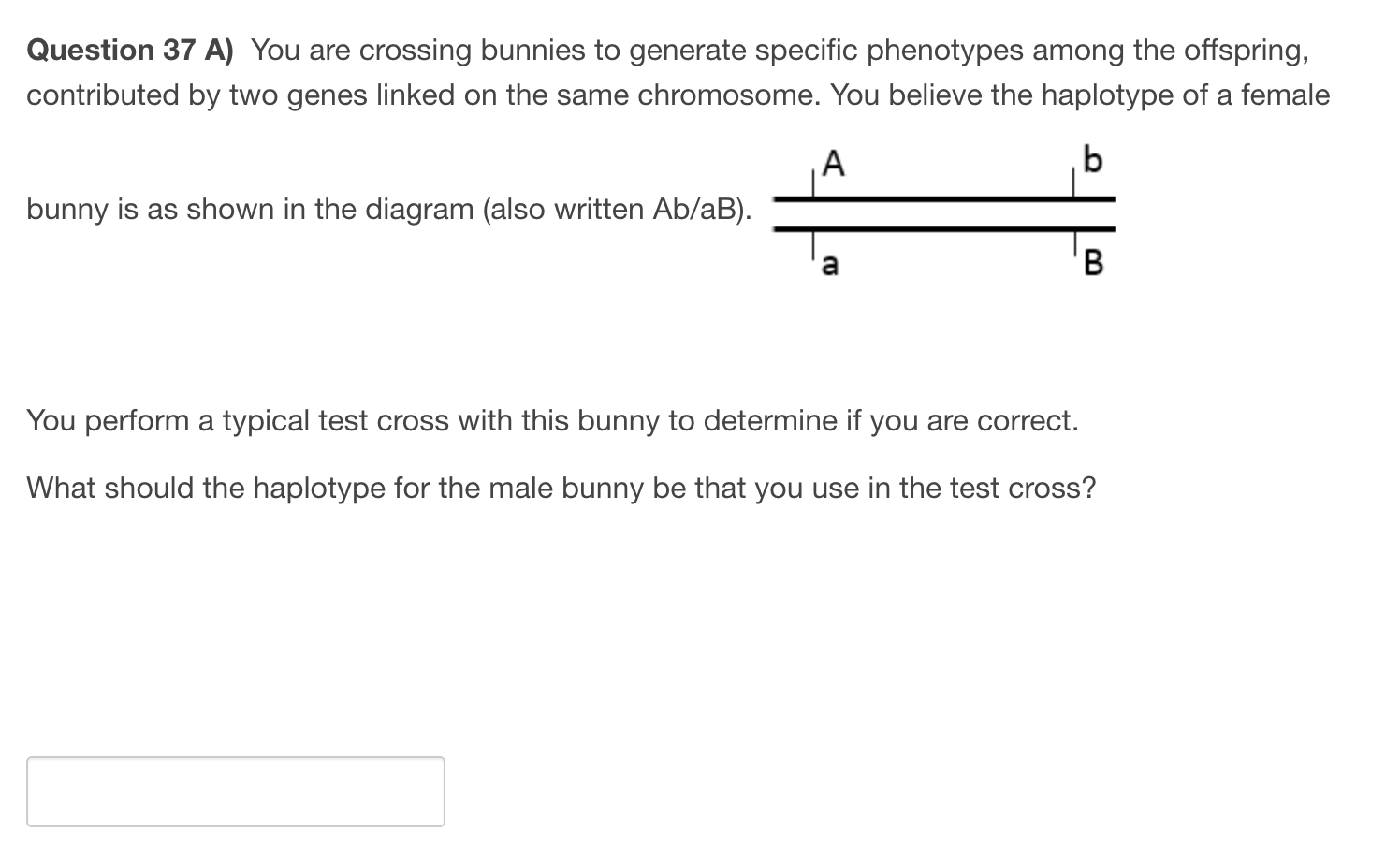 Cross Over Test Rabbits Solved Question 37 A) You are crossing bunnies to generate | Chegg.com