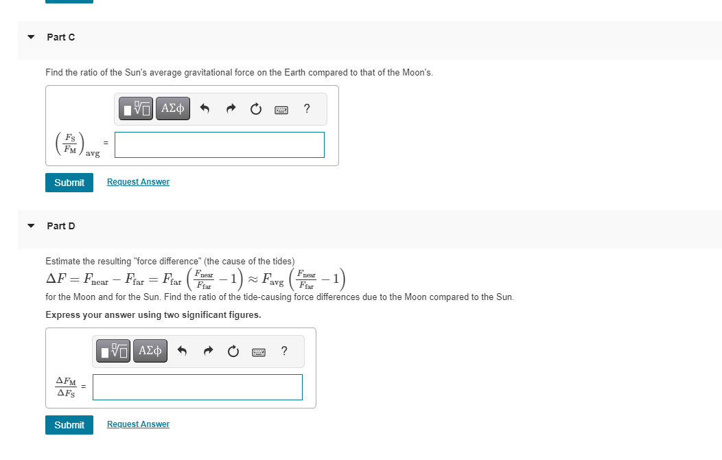 Solved The gravitational force at different places on Earth