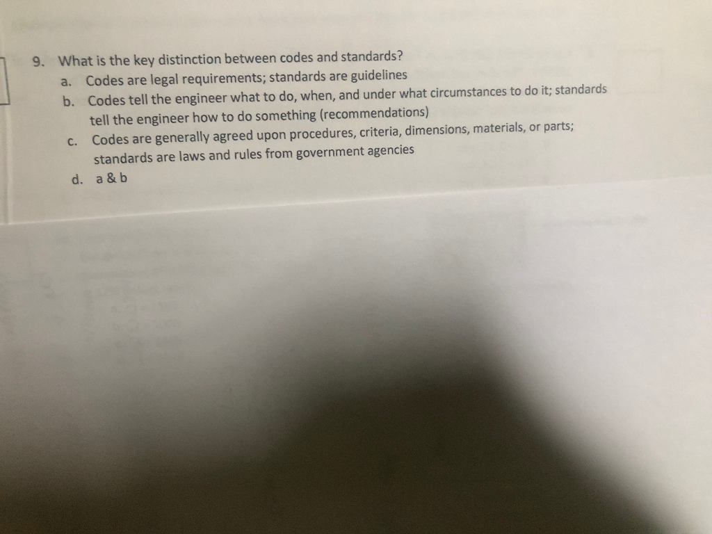Solved 9. What is the key distinction between codes and | Chegg.com
