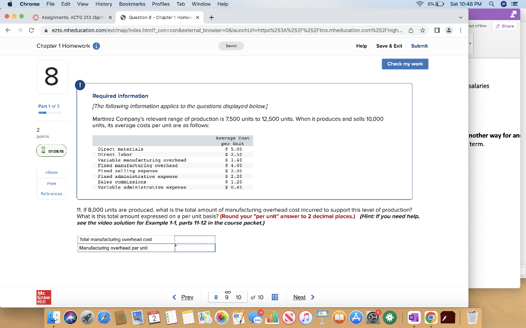 Solved Chrome File Edit View History Bookmarks Profiles Tab | Chegg.com