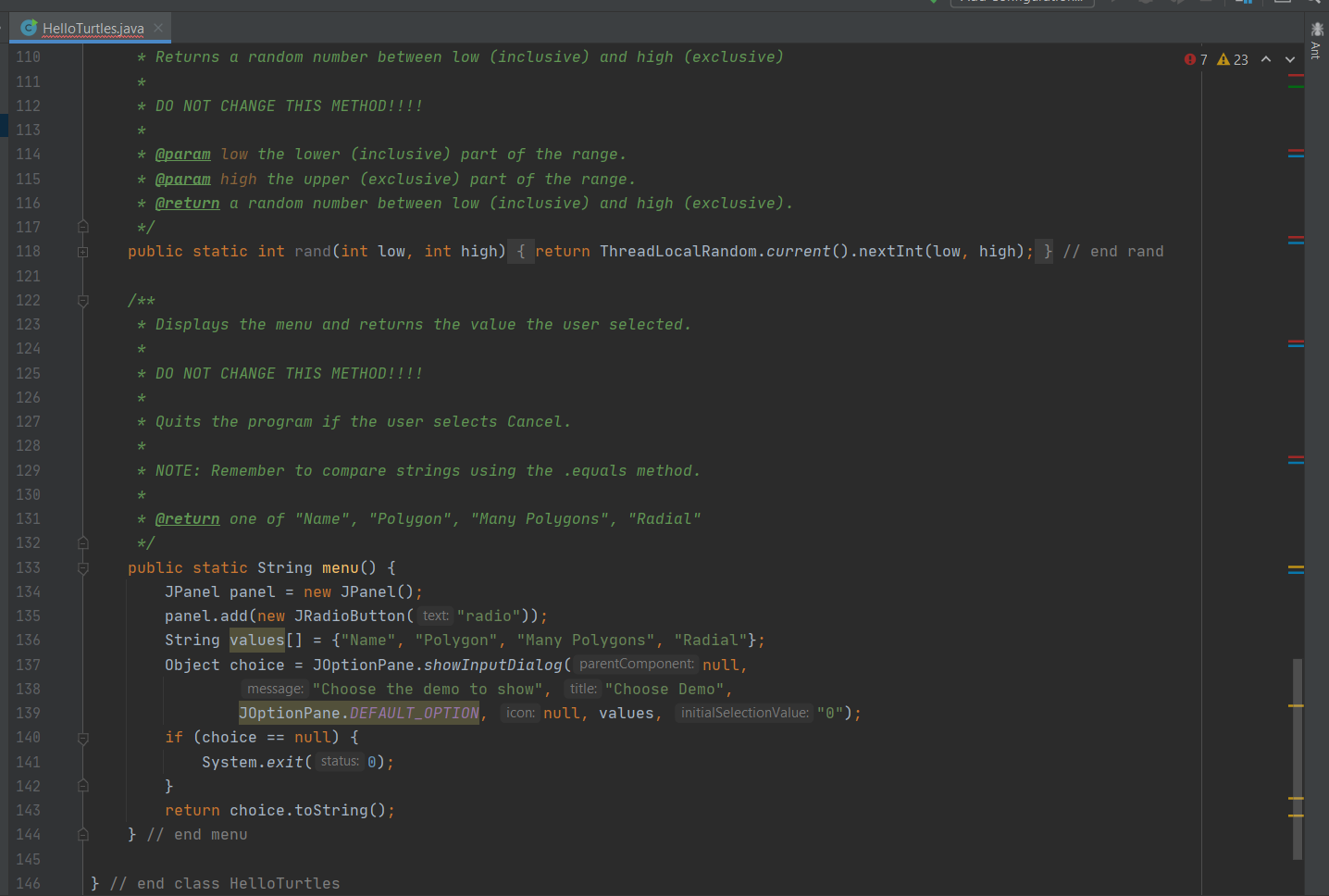 Part III: Drawing Your Name In the drawName() method, | Chegg.com