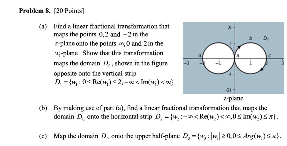 Solved Problem 8. [20 Points] 21 8 D. (a) Find a linear | Chegg.com