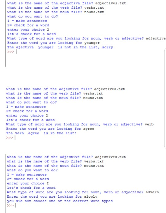 * Python Programming Chapter 7 Silly Stories | Chegg.com