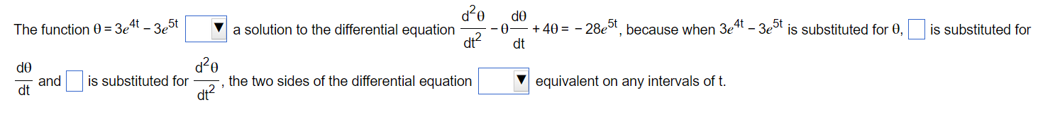Solved Determine whether the given function is a solution to | Chegg.com