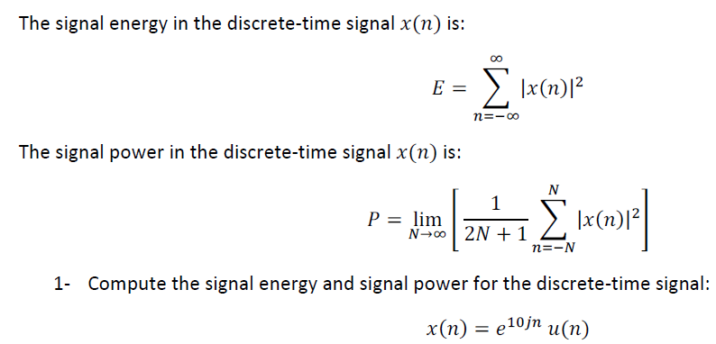 solved-the-signal-energy-in-the-discrete-time-signal-x-n-chegg