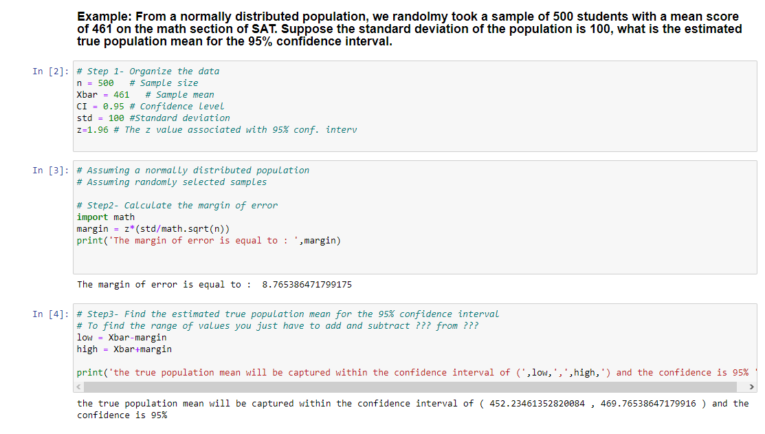 Solved Example: From a normally distributed population, we | Chegg.com