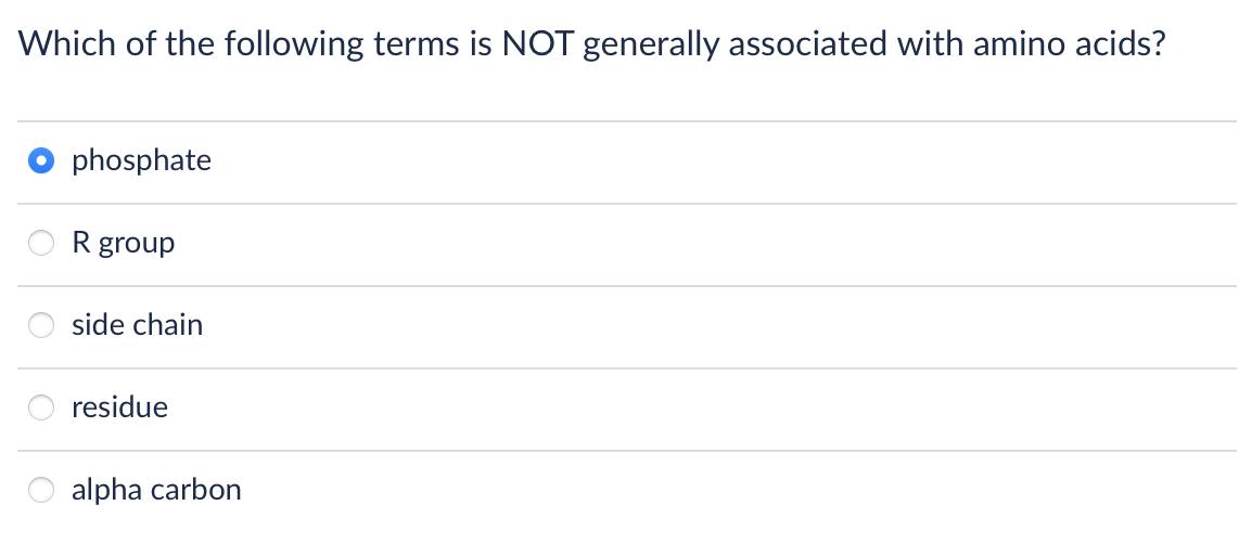 Solved Which of the following terms is NOT generally | Chegg.com