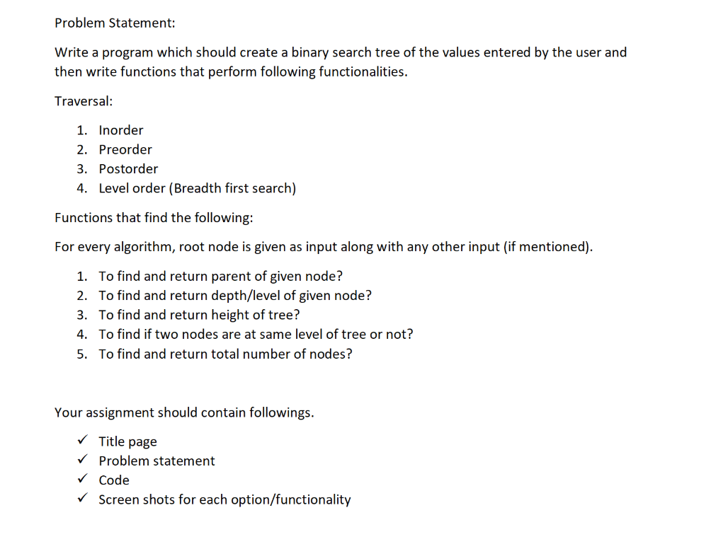 Solved Do it in C++ Problem Statement: Write a program | Chegg.com