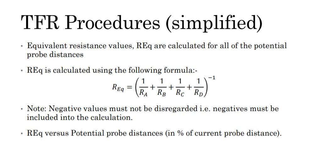 Solved TFR Procedures (simplified) . Equivalent resistance | Chegg.com