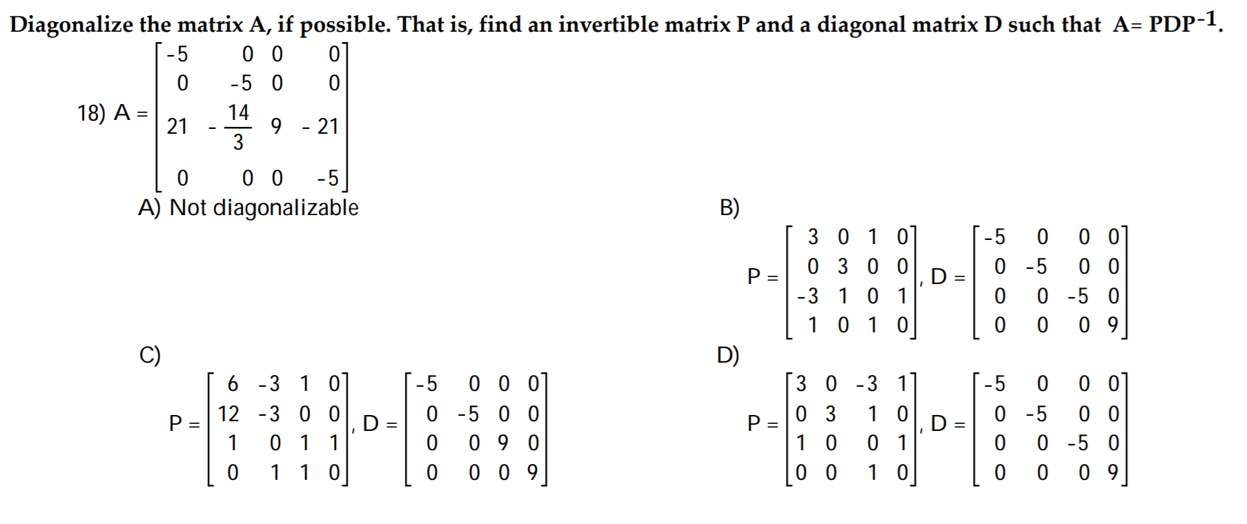 Solved Please help using linear algebra. Please answer | Chegg.com