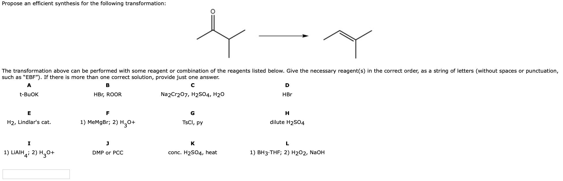 Solved Propose an efficient synthesis for the following | Chegg.com