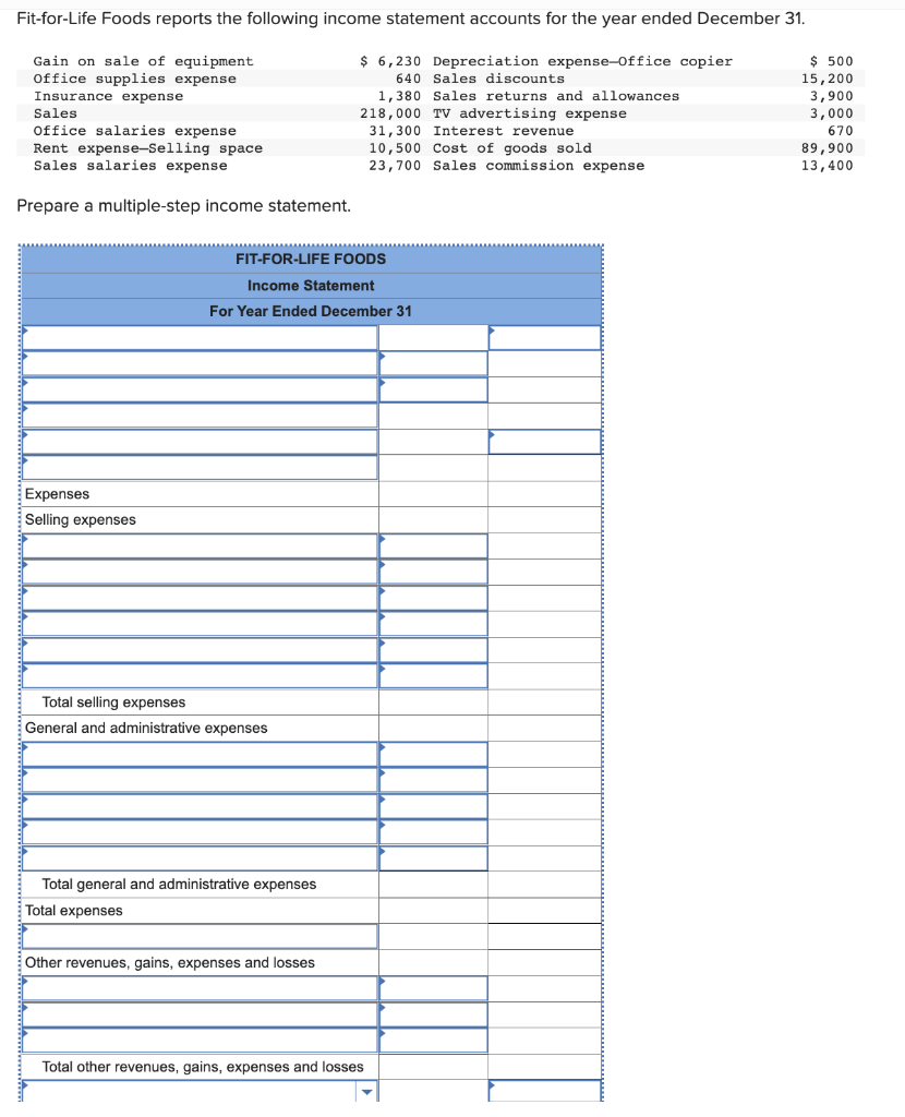 solved-prepare-a-multiple-step-income-statement-chegg