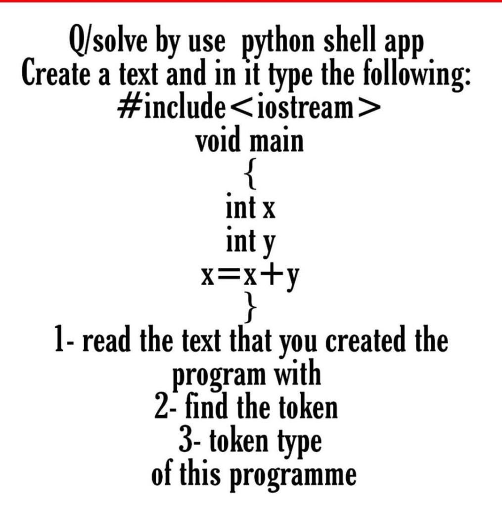Solved a Q/solve by use python shell app Create a text and | Chegg.com