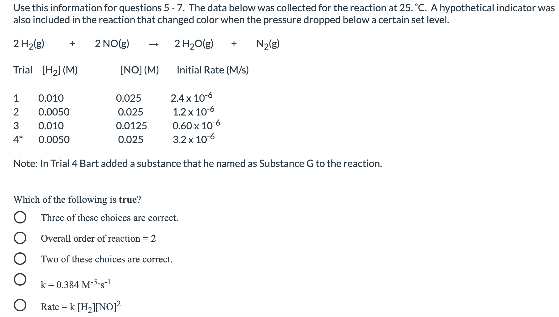 Solved Use This Information For Questions 5 7 The Data Chegg Com