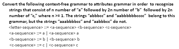 Solved Convert The Following Context-free Grammar To | Chegg.com