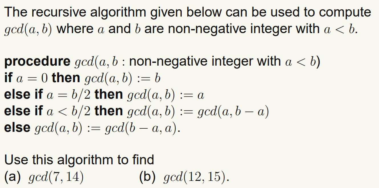 Solved The Recursive Algorithm Given Below Can Be Used To | Chegg.com