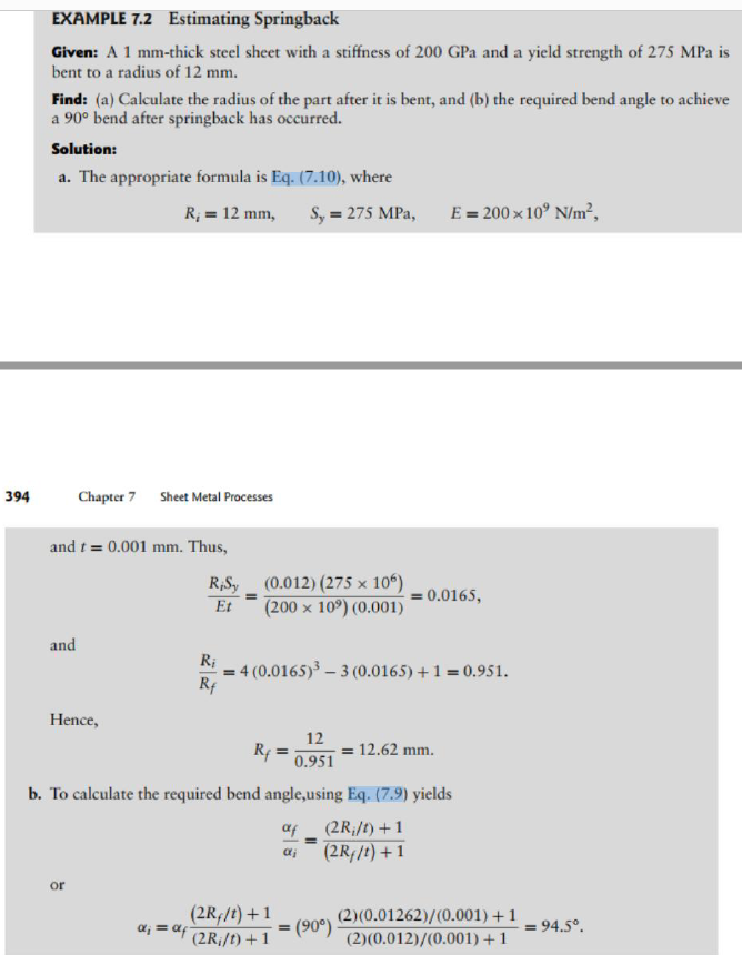 Solved Q8. In Example 7.2 in the textbook, assume that an
