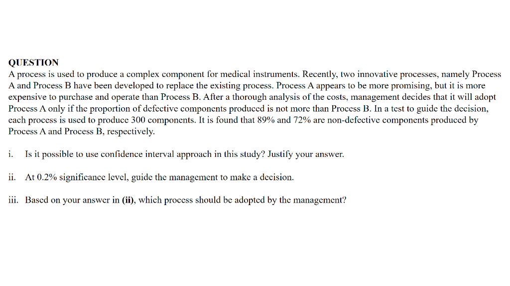 Solved QUESTION A process is used to produce a complex | Chegg.com
