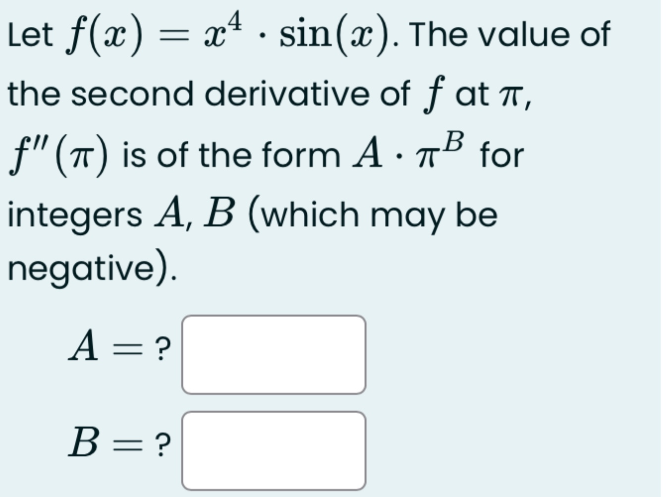 Solved Let F x x4 sin x The Value Ofthe Second Chegg solved-let-f-x-x4-sin-x-the-value-ofthe-second-chegg
