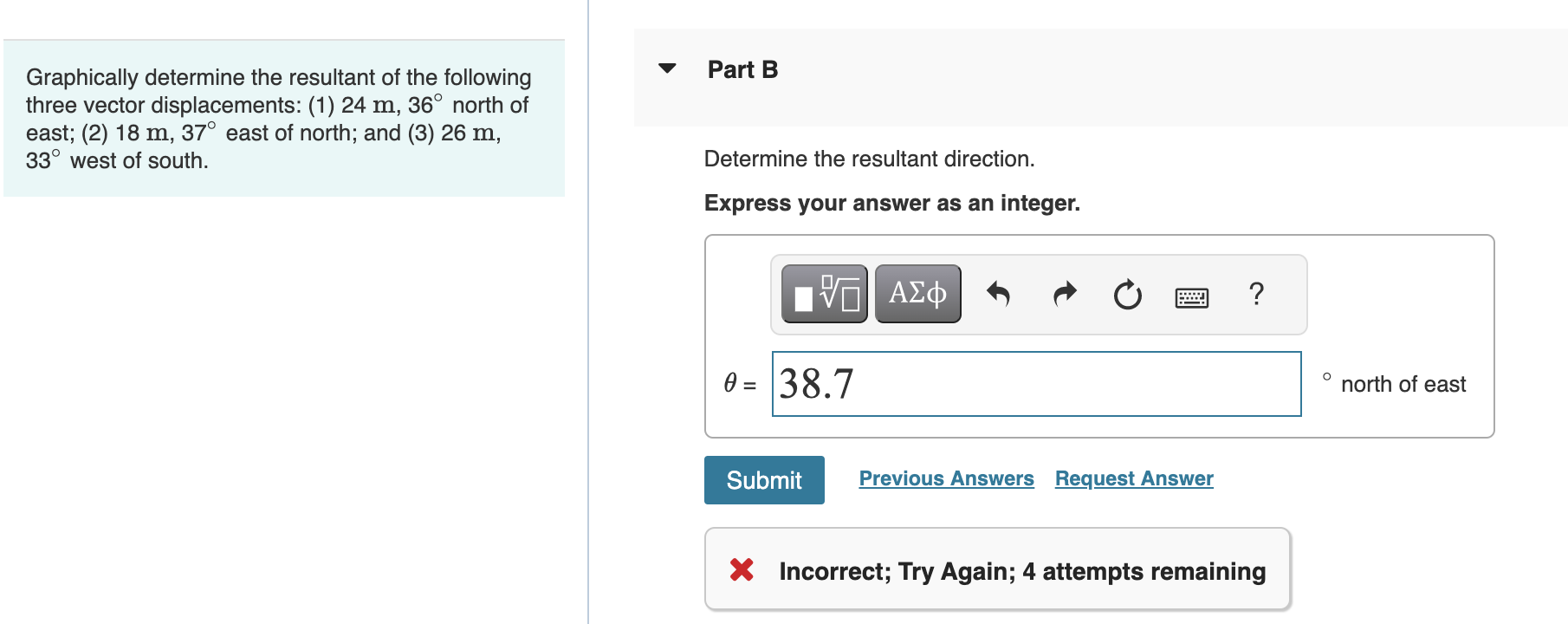 Solved Graphically Determine The Resultant Of The Following | Chegg.com