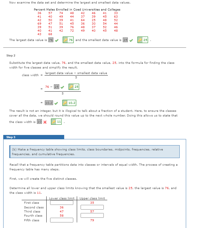 Solved 42 33 45 中 Now Examine The Data Set And Determine The 