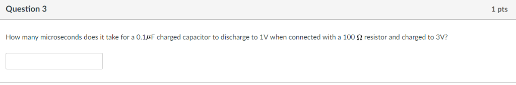 Solved Question 3 1 pts How many microseconds does it take | Chegg.com