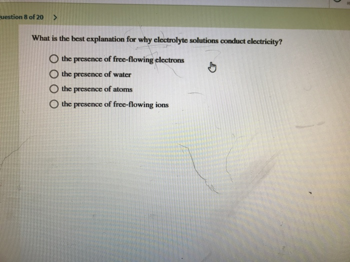 Solved uestion 8 of 20> What is the best explanation for why