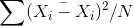\sum (\bar{X_{i}-X_{i}})^{2}/N