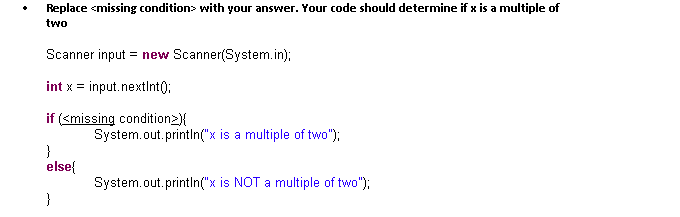 Solved - Replace emissing conditions with your answer. Your | Chegg.com