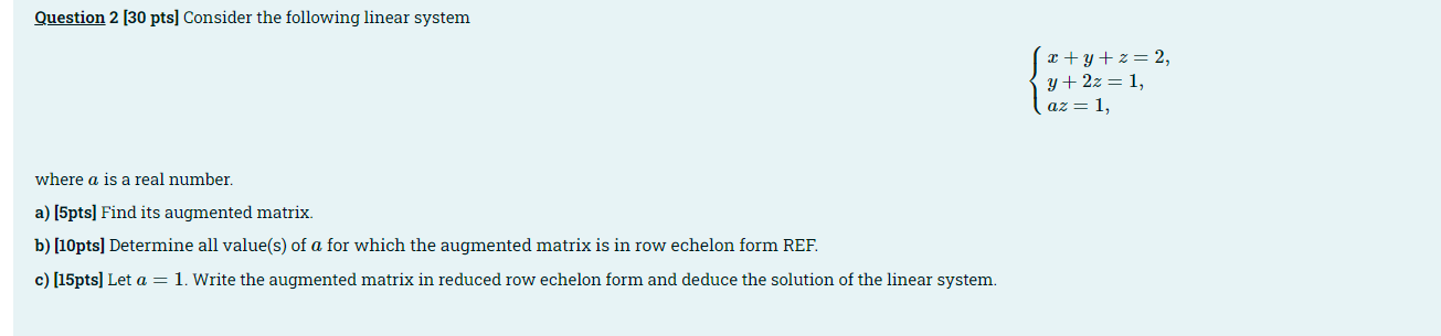 Solved Be solved with Linear algebra with details Be solved | Chegg.com