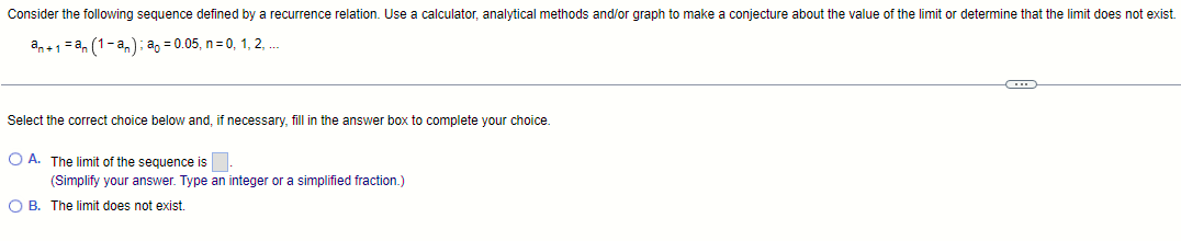 Solved Consider The Following Sequence Defined By A | Chegg.com