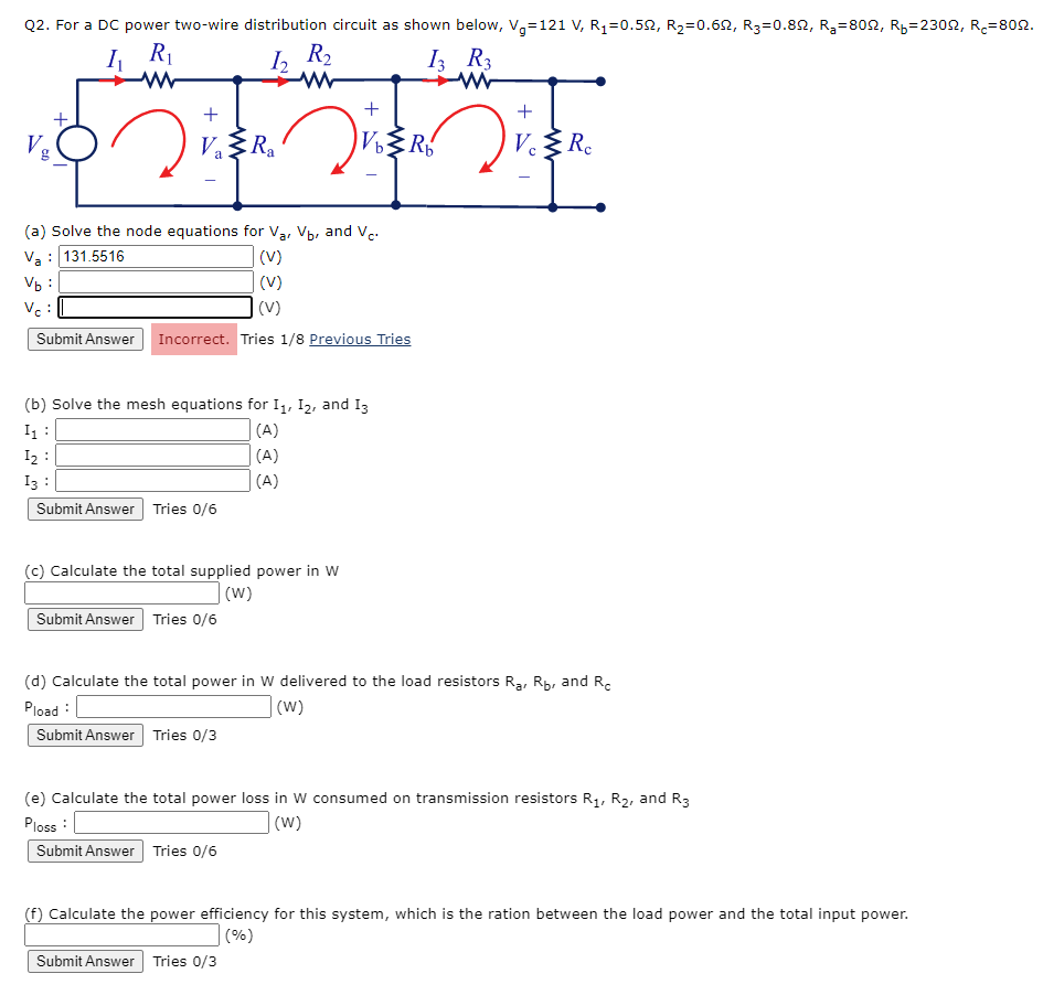 2wire Dc System Solved Q2. For a DC power two-wire distribution circuit as | Chegg.com