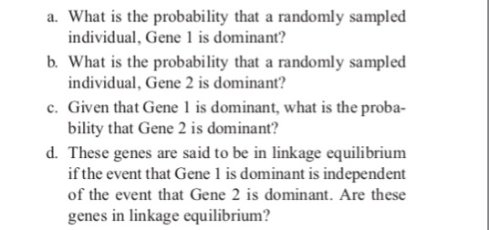 5. A geneticist is studying two genes. Each gene can | Chegg.com