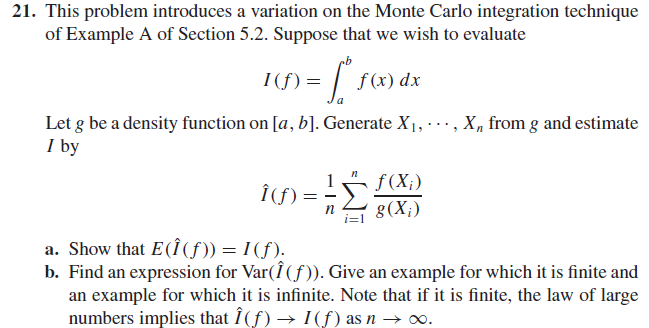 Solved 21. This problem introduces a variation on the Monte | Chegg.com