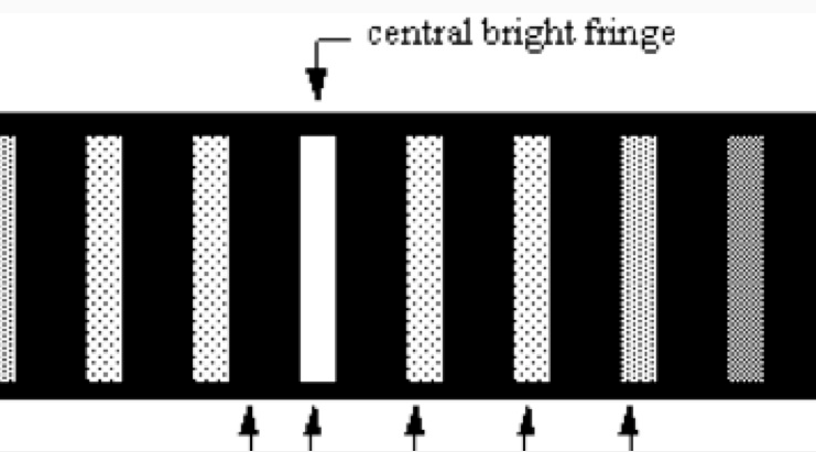 Solved central bright fi central bright fringe The | Chegg.com