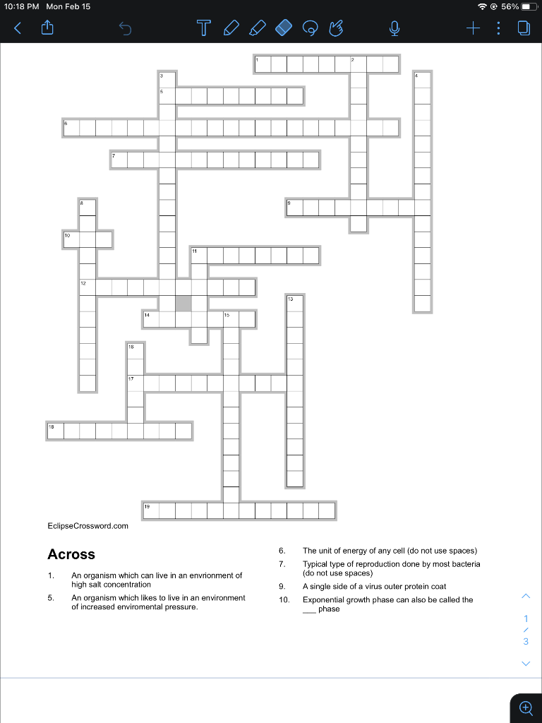 solved 10 18 pm mon feb 15 9 56 e eclipse crossword com chegg com