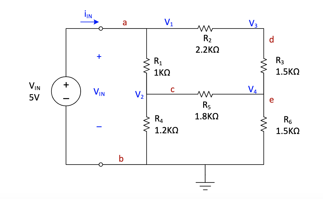Solved Use node-voltage analysis to determine the node | Chegg.com
