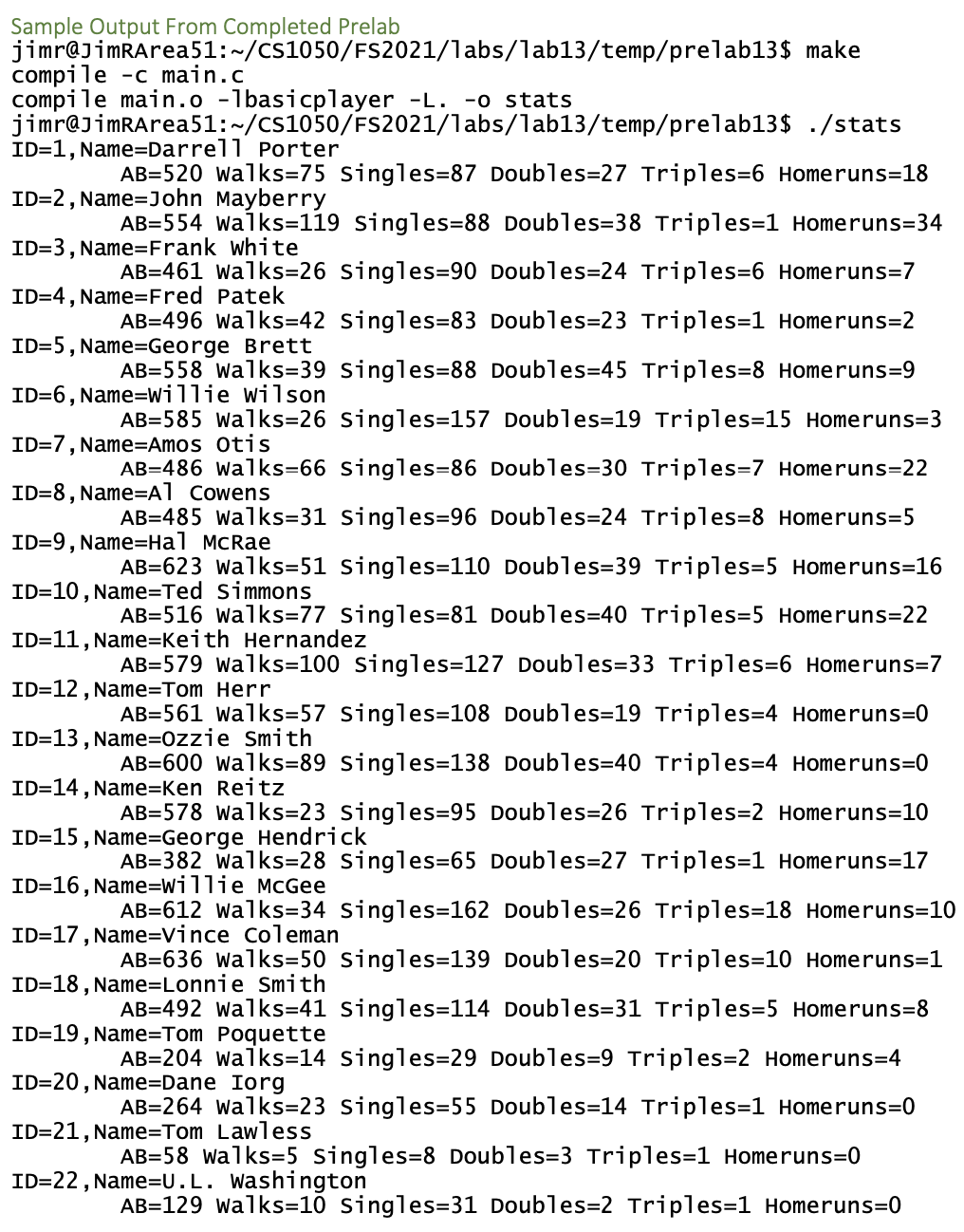 Description For the prelab assignment, you need to