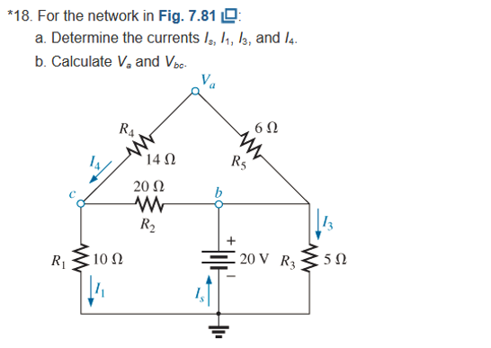 Solved *18. For the network in Fig. 7.81 0 a. Determine the | Chegg.com