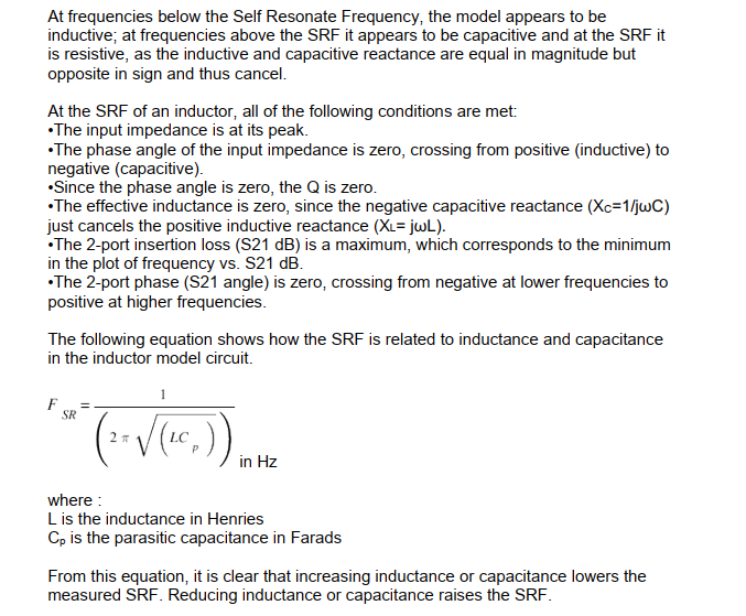 Question: Use the formula for the self-resonance | Chegg.com