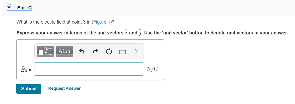 Solved Review Constant Part A What is the electric field at | Chegg.com