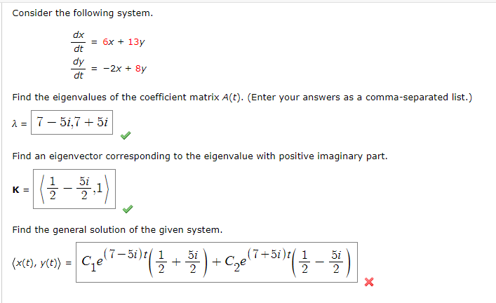 solved-consider-the-following-system-dx-dt-6x-13y-dy-dt-chegg