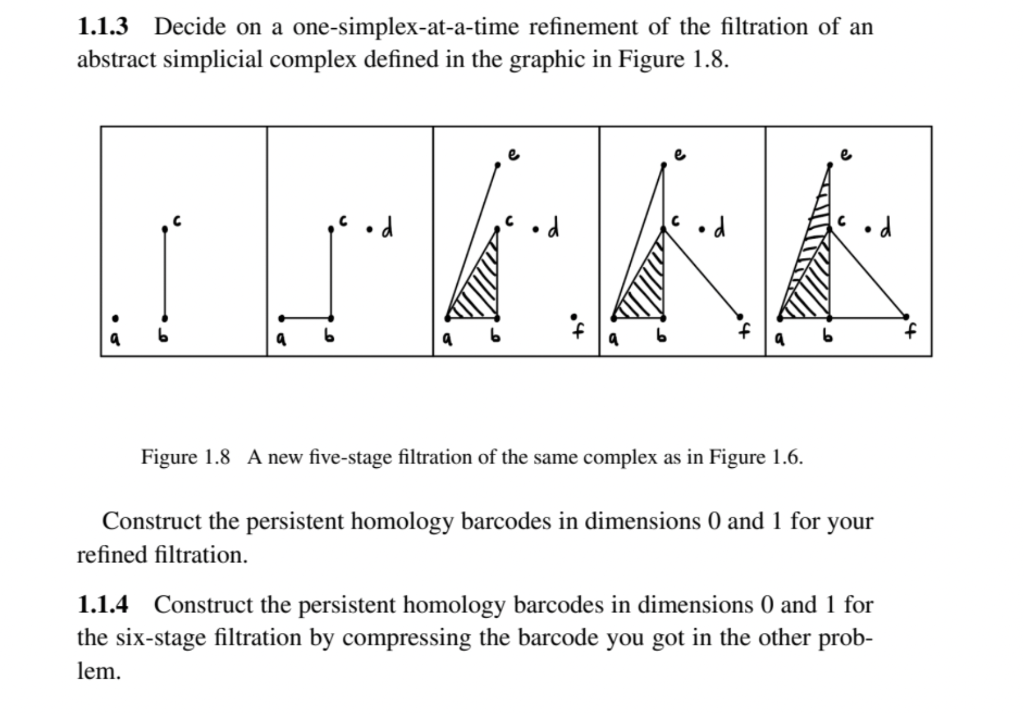 Solved 1.1.3 Decide on a one-simplex-at-a-time refinement of