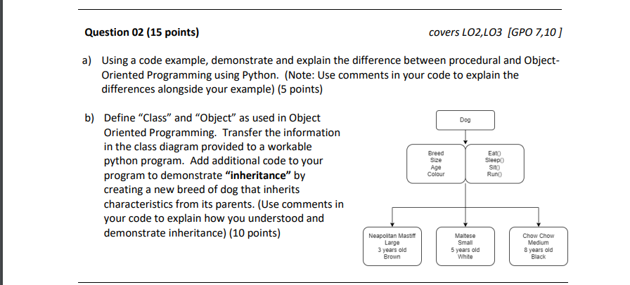 Solved a) Using a code example, demonstrate and explain the | Chegg.com