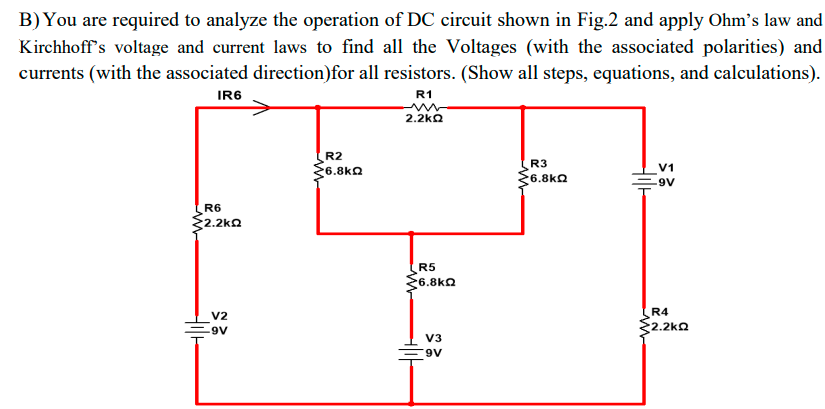 Solved B) You are required to analyze the operation of DC | Chegg.com