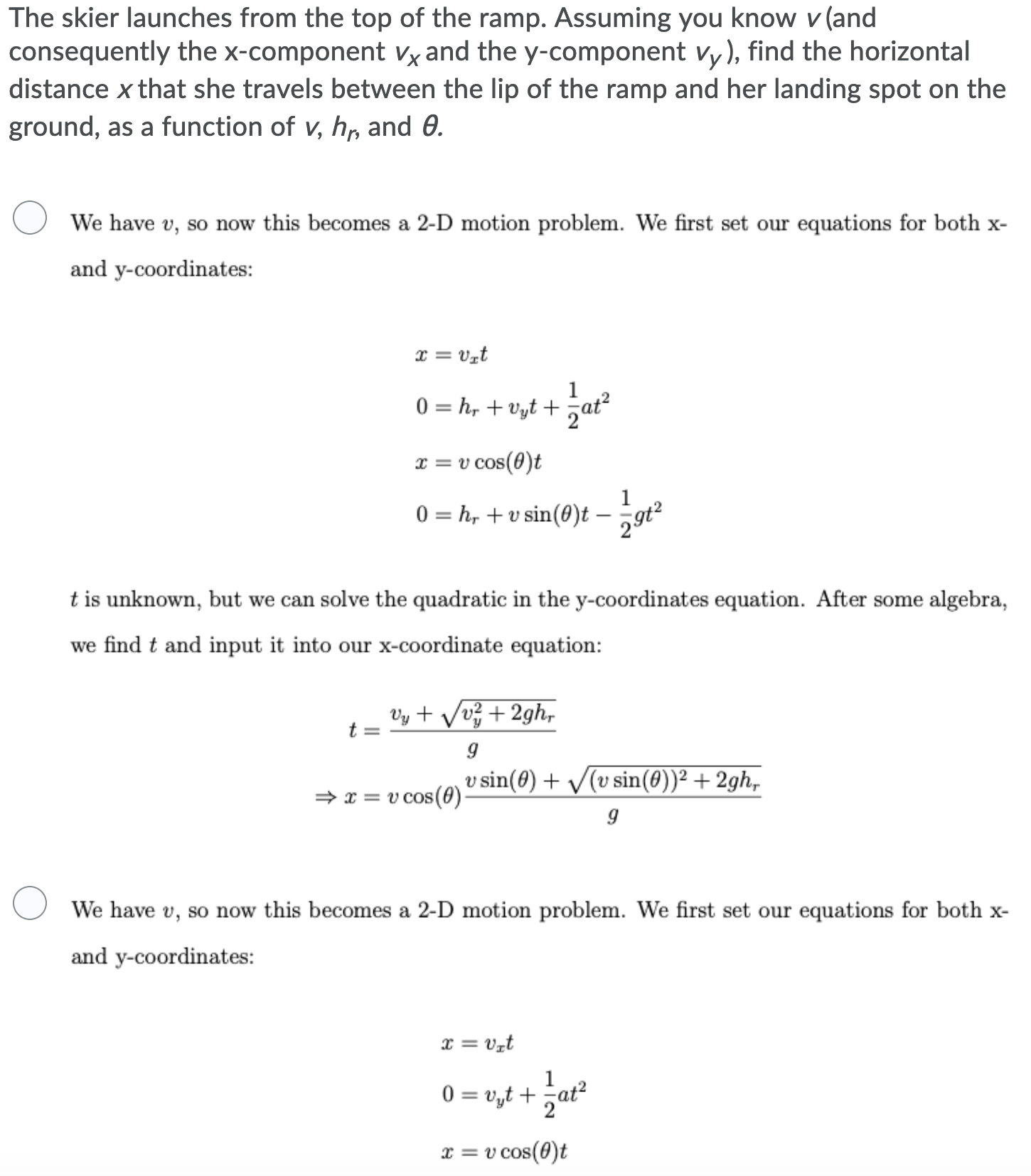 Solved A Skier Of Mass M Starts From Rest And Descends A Chegg Com