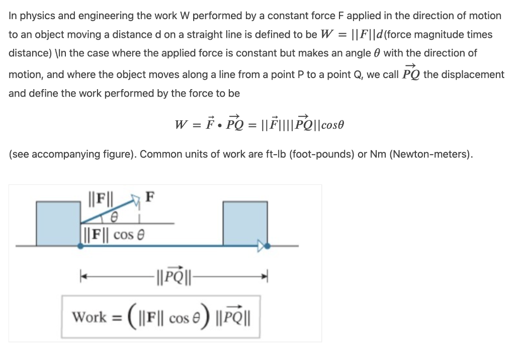Solved A) Show that the word performed by a constant force | Chegg.com