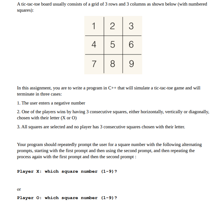 Solved . . . Develop the Tic-Tac-Toe game. The grid can be